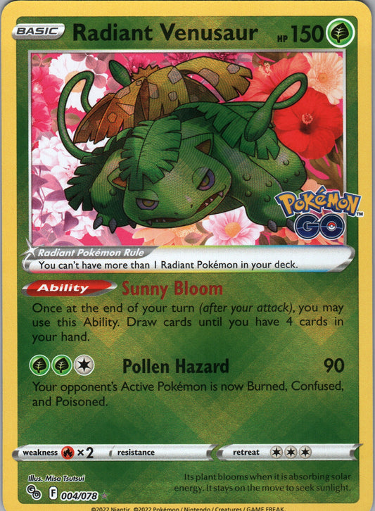 Radiant Venusaur 004/078