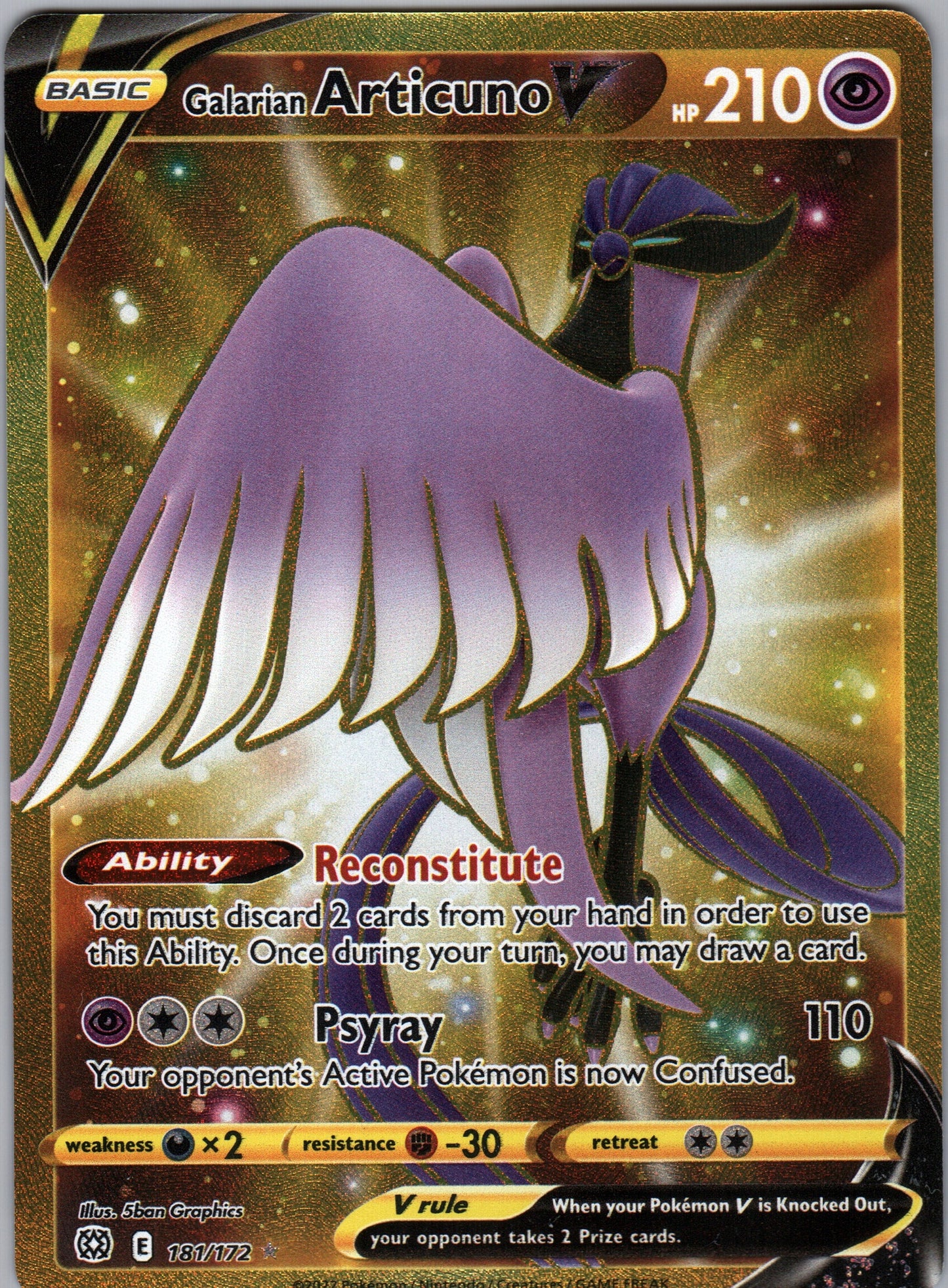 Galarian Articuno V 181/172