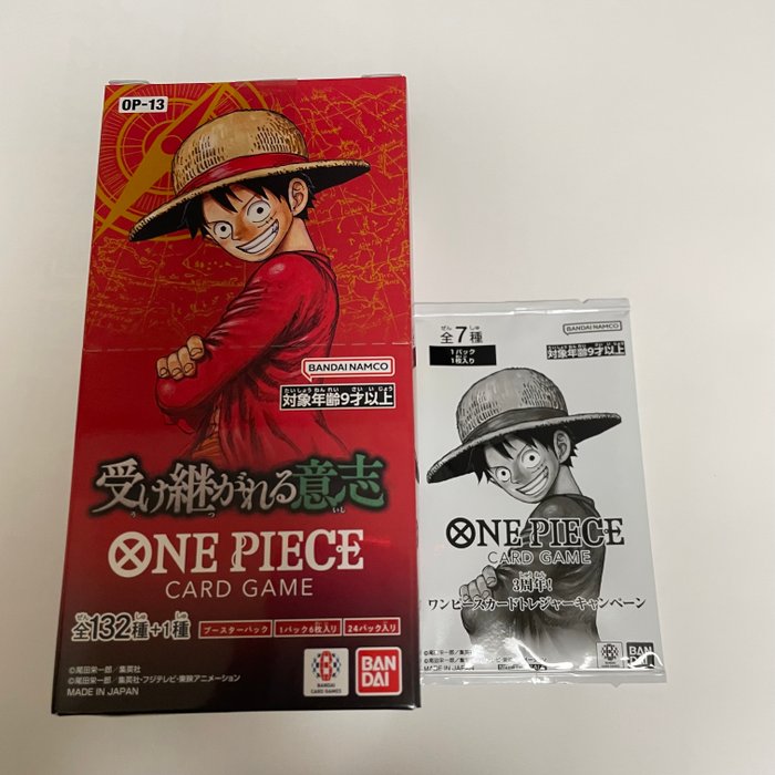 One Piece OP-13 Japanese Booster Box + promo pack Mythical Collector One Piece OP-13 Japanese Booster Box + promo pack Mythical Collector